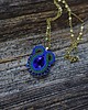 wisiory Peacock eye- wisior soutache z piórami 1