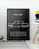 plakaty Plakat Polska Motoryzacja - Fiat 125p 2