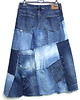 spódnice maxi Długa patchworkowa spódnica jeans r. 46 4