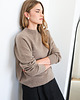 swetry damskie  Sweter Simple taupe 2