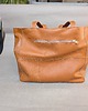 torby na ramię Duża koniakowa skórzana torba 2