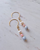 bransoletki z kamieni naturalnych Wiszące pastelowe kolczyki kamienie naturalne 1