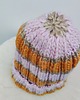 czapki damskie Wełniana czapka WOOLLY PINK & ORANGE 5