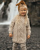 swetry dla dziewczynki Sweter Lulu Mini Beż 4