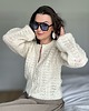 kardigany damskie Ażurowy kardigan She is a Lady ( off white) 3