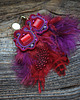 kolczyki soutache Kolczyki soutache z piórkami 2