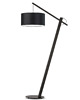 lampy podłogowe Lampa stojąca do salonu drewniana na jednej nodze TORINO 7