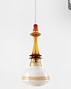 lampy wiszące Lampa wisząca szklana artdeco prl vintage retro 1