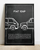 plakaty Plakat Polska Motoryzacja - Fiat 126p 1