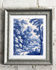 plakaty PLAKAT Toile de jouy, biało niebieska dekoracja, chinoiserie 4