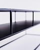 komody i szafki Stolik regał konsola RTV TENSIO 2 FLOOR METAL 200 cm - czarny 2