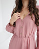 sukienki maxi damskie Lniana sukienka CAMELLIA MAXI DUSTY PINK 3