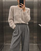 swetry damskie Kardigan Kid Mohair Beige z odpinanymi poduszkami 1