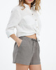szorty damskie Lniane spodenki BLOOM true gray 6