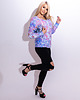 bluza z kapturem damska Damska Bluza Expres Zamek DR.CROW Pastel Rococo 4