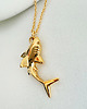 złote naszyjniki Naszyjnik z rekinem ,złota rybka, zawieszka rekin 2