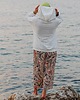 bluza z kapturem damska HOODIE Whitish 3