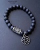 bransoletki drewniane Bransoletka  z węzłem celtyckim pentagramem i lawą. Amulet  prezent unisex 7