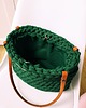 torby na ramię Torba na ramię " Boho Weave Bag" kolor leśny, torba szoperka z podszewką 2