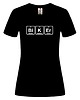 t-shirt damskie Koszulka damska czarna z nadrukiem Biker 1