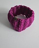 opaski do włosów Opaska wełniana neonowy róż 1