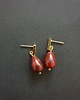 kolczyki z kamieniami Kolczyki patyczki krople jaspis czerwony 3