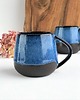 kubki Kubek Beczułka ręcznie robiony niebieski 320 ml - Borówka 1