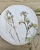 patery i talerze Ręcznie wykonany talerz ceramiczny z kwiatem 28cm 2