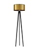 lampy podłogowe Czarna lampa stojąca z miedzianym kloszem MIAMI MIRROR tripod trójnóg 4