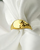 pierścionki złote Srebrny sygnet damski, dla niej, personalizacja, botaniczny, bez kamieni TULIPA 5