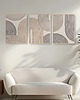 plakaty Zestaw 3 plakatów, mid century modern, linie, oryginalna dekoracja. 4