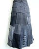 spódnice midi Czarna spódnica jeans r.44 4