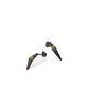 kolczyki srebrne Kolczyki srebrne Geommetry GEMstone / black silver earrings 5