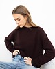 swetry damskie  Sweter Simple czekoladowy 2