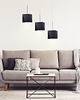 lampy wiszące 3-płomienna lampa wisząca do salonu z geometrycznymi abażurami MICHIGAN 7