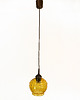 lampy wiszące Modernistyczna lampa wisząca, Polska, lata 70. 1