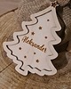 ozdoby choinkowe Bombka Bombki z imieniem PERSONALIZOWANE drewniane na prezent choinkę 1SZT 3