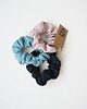 gumki do włosów 100% len, zestaw 3 scrunchie 1