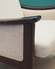 fotele Fotel beżowy, lata 70, duński design, produkcja: Dania 9