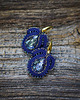 kolczyki soutache Granatowe kolczyki soutache 1