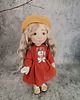 lalki Lalka handmade 32cm malowana włosy runo kozie 1