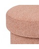 pufy do siedzenia Pufa Okrągła Pufa ze Schowkiem Aura Terracota 1