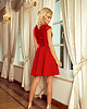 sukienki mini damskie 157-8 Sukienka rozkloszowana MARTA z koronką 2