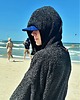 moda - inne Ponczo kąpielowe z bawełnianej frotte  BACK TO BLACK 7