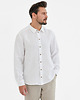 koszule męskie Lniana koszula SAHARA  pure white 2