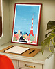 plakaty Tokio Japonia - plakat 50x70 cm - panorama z Tokyo Tower 6