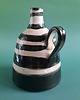 wazony Wazon butelka czarno białe prążki pasy ręcznie malowana 7