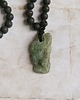 biżuteria męska UNIKAT: kyanit zielony, lawa - naszyjnik męski / unisex 2