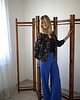 bluza bez kaptura damska Bomberka oversize ciemna łaczka 3