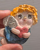 broszki Ceramiczny aniołek  2